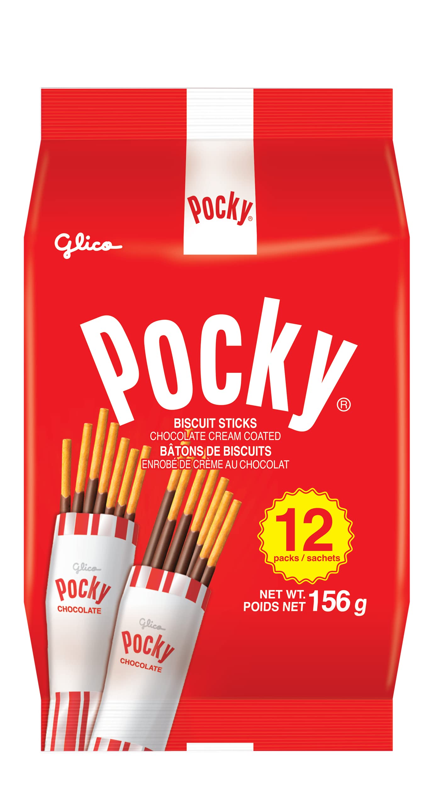 Glico Pocky Chocolate Bag, 156 Grams × 5 Packages : Amazon.ca